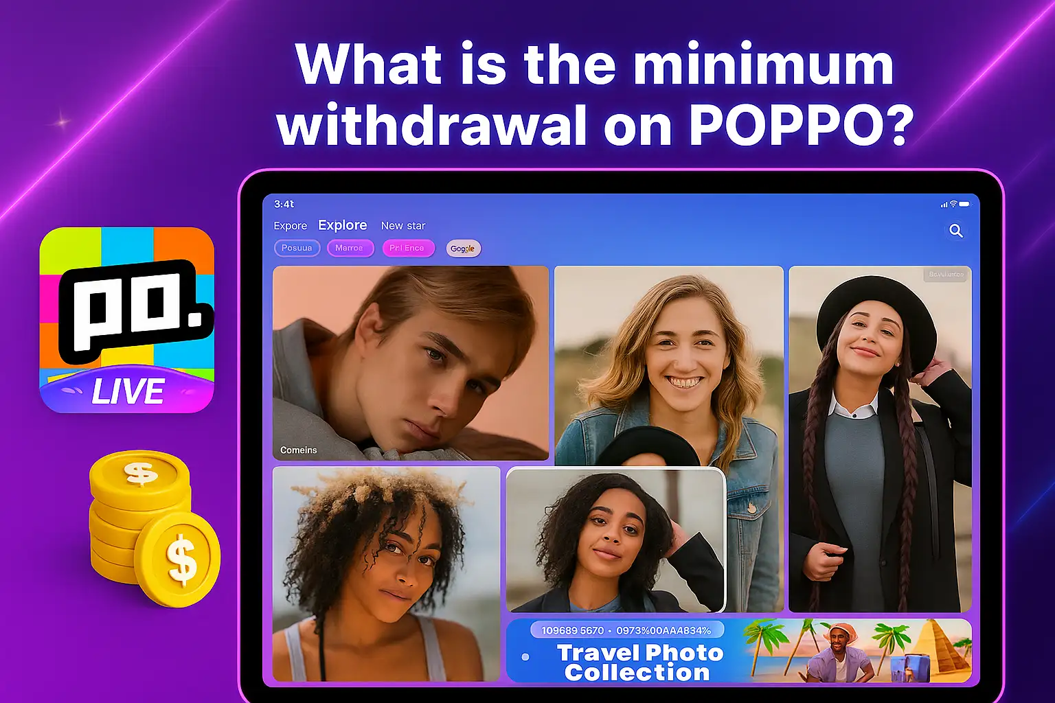 What is the Minimum Withdrawal on POPPO?